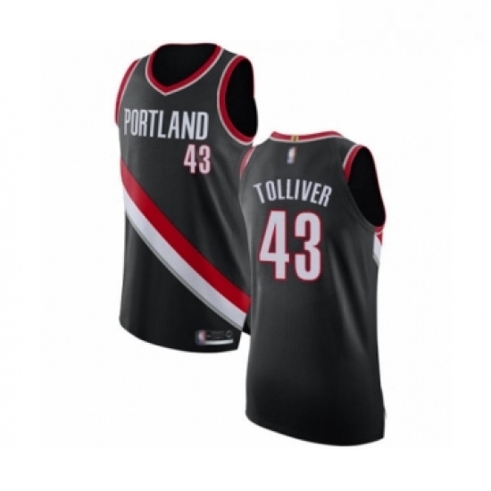 Mens Portland Trail Blazers 43 Anthony Tolliver Authentic Black Basketball Jersey Icon Edition Mens Portland Trail Blazers 43 Anthony Tolliver Authentic Black Basketball Jersey Icon Edition