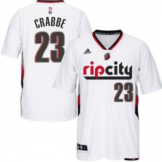Portland Trail Blazers 23 Allen Crabbe Swingman Rip City Pride White Short Sleeve Jersey Portland Trail Blazers 23 Allen Crabbe Swingman Rip City Pride White Short Sleeve Jersey