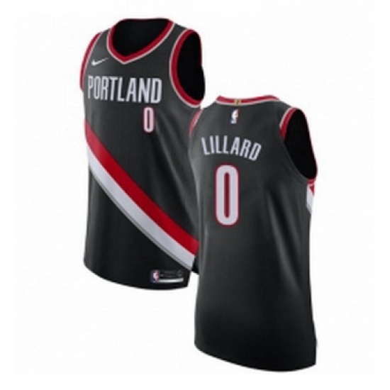 Womens Nike Portland Trail Blazers 0 Damian Lillard Authentic Black Road NBA Jersey Icon Edition Womens Nike Portland Trail Blazers 0 Damian Lillard Authentic Black Road NBA Jersey Icon Edition