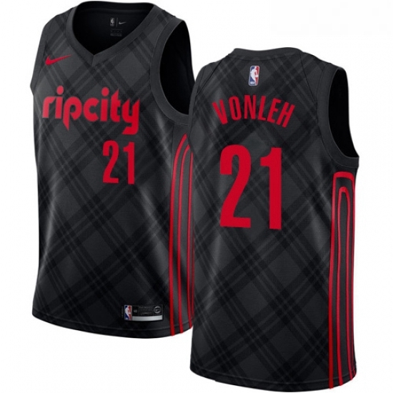 Womens Nike Portland Trail Blazers 21 Noah Vonleh Swingman Black NBA Jersey City Edition Womens Nike Portland Trail Blazers 21 Noah Vonleh Swingman Black NBA Jersey City Edition