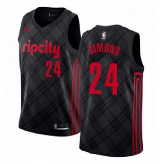 Womens Nike Portland Trail Blazers 24 Anfernee Simons Swingman Black NBA Jersey City Edition Womens Nike Portland Trail Blazers 24 Anfernee Simons Swingman Black NBA Jersey City Edition