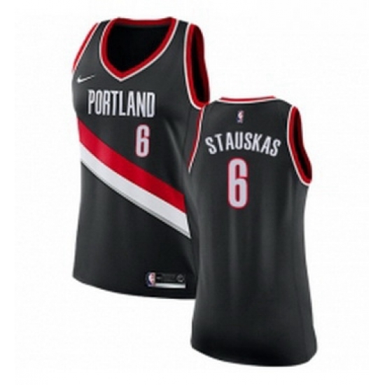 Womens Nike Portland Trail Blazers 6 Nik Stauskas Swingman Black NBA Jersey Icon Edition Womens Nike Portland Trail Blazers 6 Nik Stauskas Swingman Black NBA Jersey Icon Edition