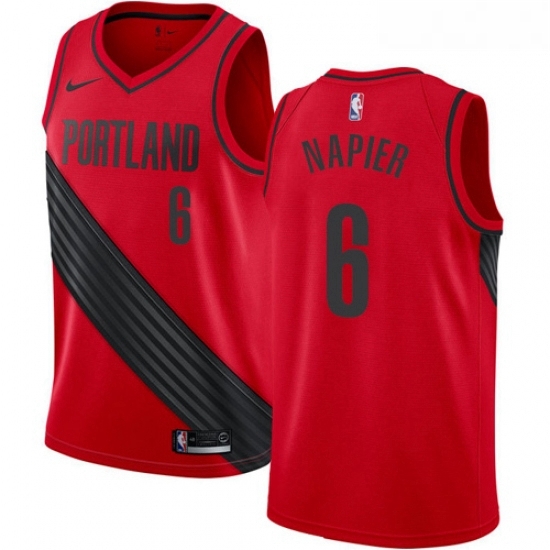 Womens Nike Portland Trail Blazers 6 Shabazz Napier Swingman Red Alternate NBA Jersey Statement Edition Womens Nike Portland Trail Blazers 6 Shabazz Napier Swingman Red Alternate NBA Jersey Statement Edition
