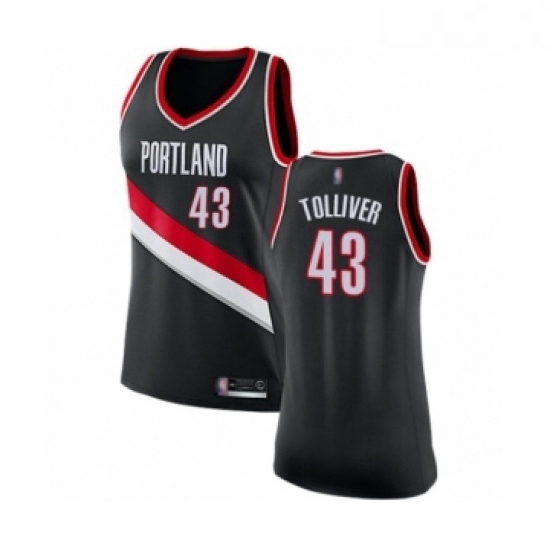 Womens Portland Trail Blazers 43 Anthony Tolliver Swingman Black Basketball Jersey Icon Edition Womens Portland Trail Blazers 43 Anthony Tolliver Swingman Black Basketball Jersey Icon Edition
