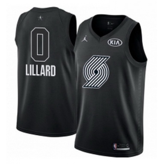 Youth Nike Jordan Portland Trail Blazers 0 Damian Lillard Swingman Black 2018 All Star Game NBA Jersey Youth Nike Jordan Portland Trail Blazers 0 Damian Lillard Swingman Black 2018 All Star Game NBA Jersey