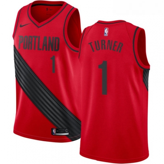 Youth Nike Portland Trail Blazers 1 Evan Turner Authentic Red Alternate NBA Jersey Statement Edition Youth Nike Portland Trail Blazers 1 Evan Turner Authentic Red Alternate NBA Jersey Statement Edition