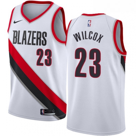 Youth Nike Portland Trail Blazers 23 CJ Wilcox Swingman White Home NBA Jersey Association Edition Youth Nike Portland Trail Blazers 23 CJ Wilcox Swingman White Home NBA Jersey Association Edition