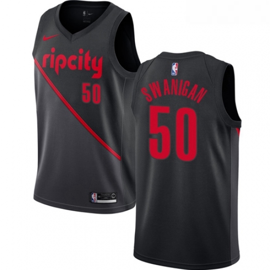 Youth Nike Portland Trail Blazers 50 Caleb Swanigan Swingman Black NBA Jersey 2018 19 City Edition Youth Nike Portland Trail Blazers 50 Caleb Swanigan Swingman Black NBA Jersey 2018 19 City Edition
