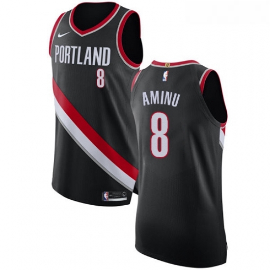 Youth Nike Portland Trail Blazers 8 Al Farouq Aminu Authentic Black Road NBA Jersey Icon Edition Youth Nike Portland Trail Blazers 8 Al Farouq Aminu Authentic Black Road NBA Jersey Icon Edition