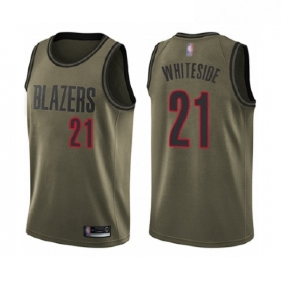 Youth Portland Trail Blazers 21 Hassan Whiteside Swingman Green Salute to Service Basketball Jersey Youth Portland Trail Blazers 21 Hassan Whiteside Swingman Green Salute to Service Basketball Jersey