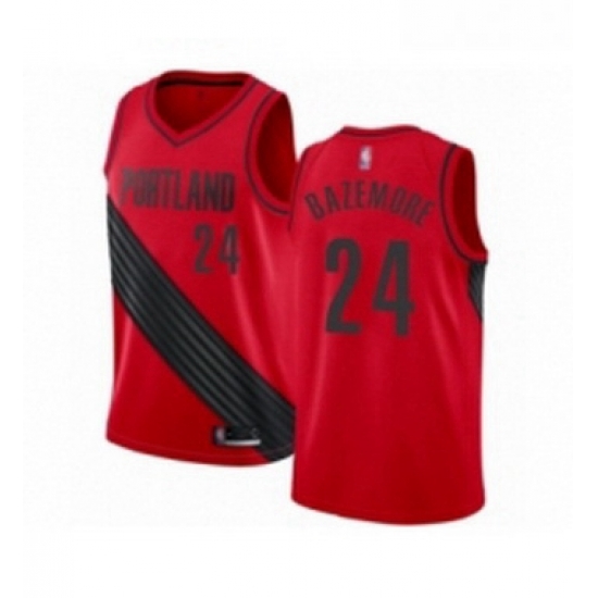 Youth Portland Trail Blazers 24 Kent Bazemore Swingman Red Basketball Jersey Statement Edition Youth Portland Trail Blazers 24 Kent Bazemore Swingman Red Basketball Jersey Statement Edition