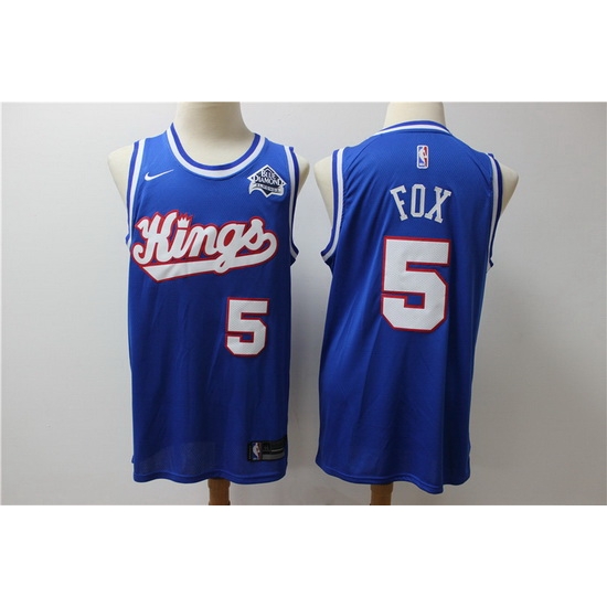 Kings 5 De Aaron Fox Blue Nike Swingman Jersey Kings 5 De Aaron Fox Blue Nike Swingman Jersey