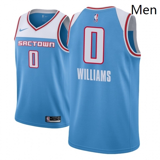 Men NBA 2018 19 Sacramento Kings 0 Troy Williams City Edition Blue Jersey Men NBA 2018 19 Sacramento Kings 0 Troy Williams City Edition Blue Jersey