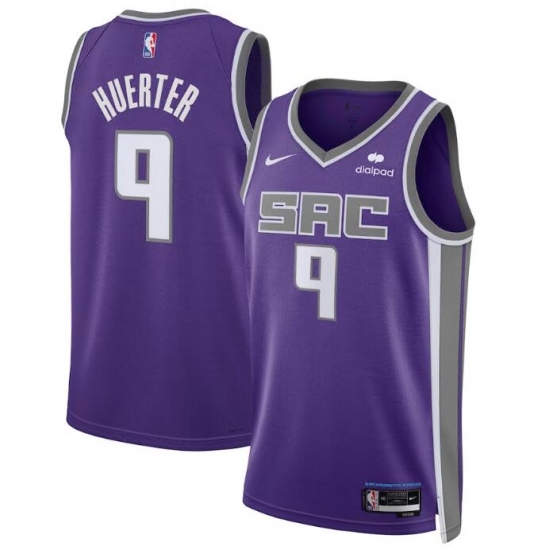 Men Nike Sacramento Kings Kevin Huerter #9 Purple Swingman Stitched NBA Jersey Men Nike Sacramento Kings Kevin Huerter #9 Purple Swingman Stitched NBA Jersey
