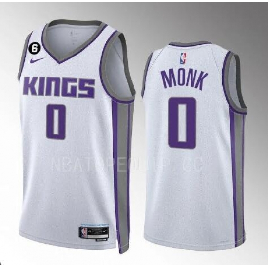 Men Nike Sacramento Kings Malik Monk #0 White Stitched NBA Jersey Men Nike Sacramento Kings Malik Monk #0 White Stitched NBA Jersey