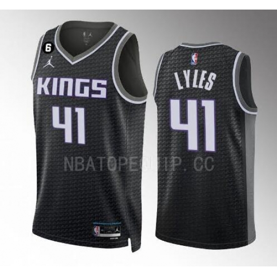 Men Nike Sacramento Kings Trey Lyles #41 Black Swingman Stitched NBA Jersey Men Nike Sacramento Kings Trey Lyles #41 Black Swingman Stitched NBA Jersey