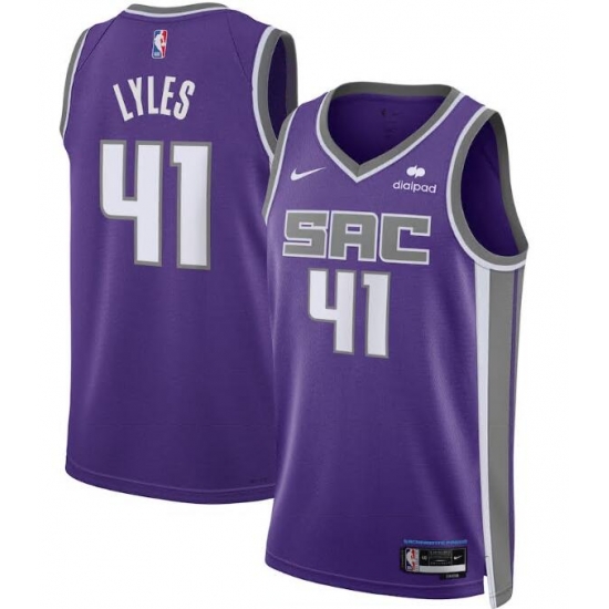 Men Nike Sacramento Kings Trey Lyles #41 Purple Swingman Stitched NBA Jersey Men Nike Sacramento Kings Trey Lyles #41 Purple Swingman Stitched NBA Jersey