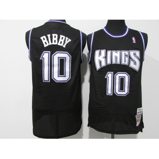 Men Sacramento Kings 10 Mike Bibby 2001 02 Black Throwback Stitched Jersey Men Sacramento Kings 10 Mike Bibby 2001 02 Black Throwback Stitched Jersey