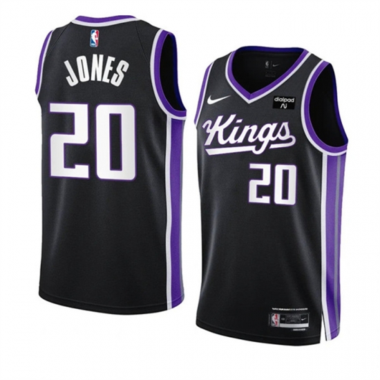 Men Sacramento Kings 20 Colby Jones Black 2023 24 Icon Edition Swingman Stitched Basketball Jersey Men Sacramento Kings 20 Colby Jones Black 2023 24 Icon Edition Swingman Stitched Basketball Jersey