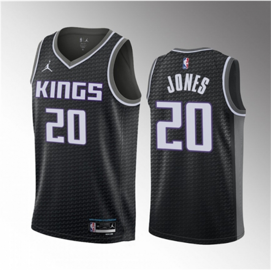 Men Sacramento Kings 20 Colby Jones Black 2023 Draft Statement Edition Stitched Jersey Men Sacramento Kings 20 Colby Jones Black 2023 Draft Statement Edition Stitched Jersey
