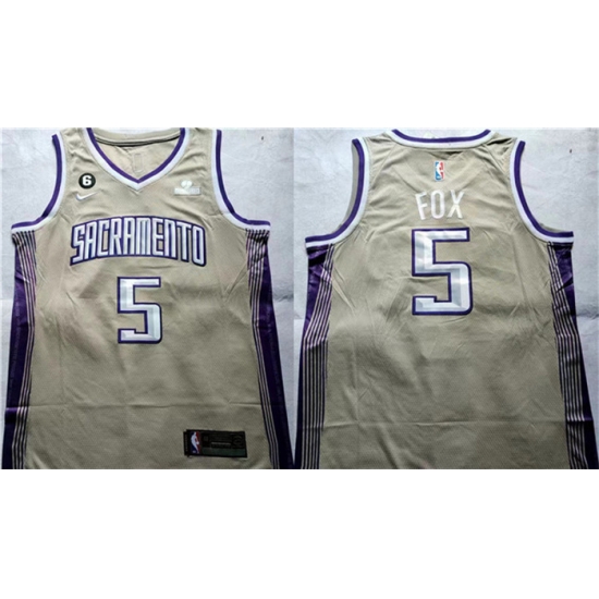 Men Sacramento Kings 5 De 27Aaron Fox Gold Stitched Jersey Men Sacramento Kings 5 De 27Aaron Fox Gold Stitched Jersey