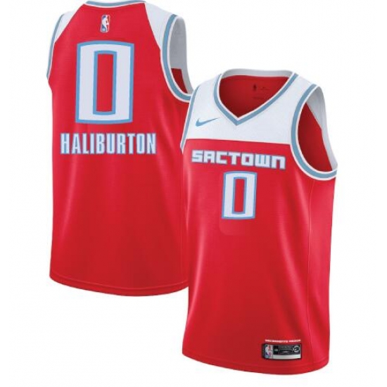 Men Sacramento Kings Tyrese Haliburton #0 Red White NBA Jersey Men Sacramento Kings Tyrese Haliburton #0 Red White NBA Jersey