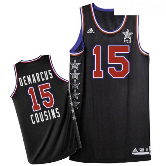 Mens Adidas Sacramento Kings 15 DeMarcus Cousins Swingman Black 2015 All Star NBA Jersey Mens Adidas Sacramento Kings 15 DeMarcus Cousins Swingman Black 2015 All Star NBA Jersey