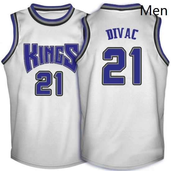 Mens Adidas Sacramento Kings 21 Vlade Divac Swingman White Throwback NBA Jersey Mens Adidas Sacramento Kings 21 Vlade Divac Swingman White Throwback NBA Jersey