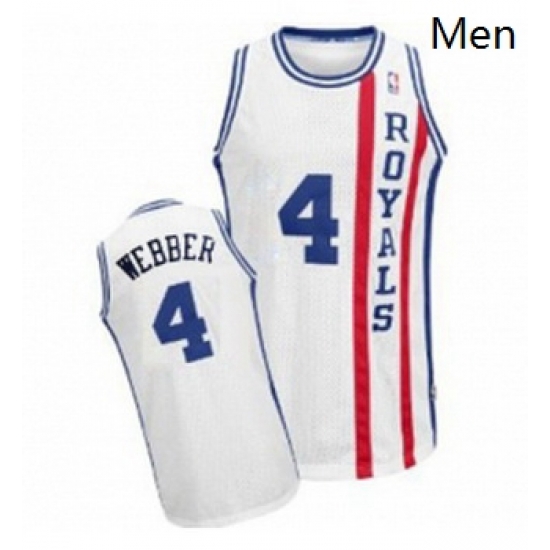 Mens Adidas Sacramento Kings 4 Chris Webber Authentic White Throwback NBA Jersey Mens Adidas Sacramento Kings 4 Chris Webber Authentic White Throwback NBA Jersey