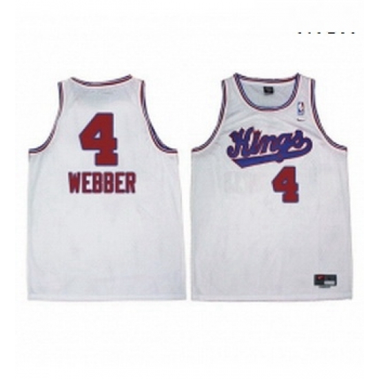 Mens Adidas Sacramento Kings 4 Chris Webber Swingman White New Throwback NBA Jersey Mens Adidas Sacramento Kings 4 Chris Webber Swingman White New Throwback NBA Jersey