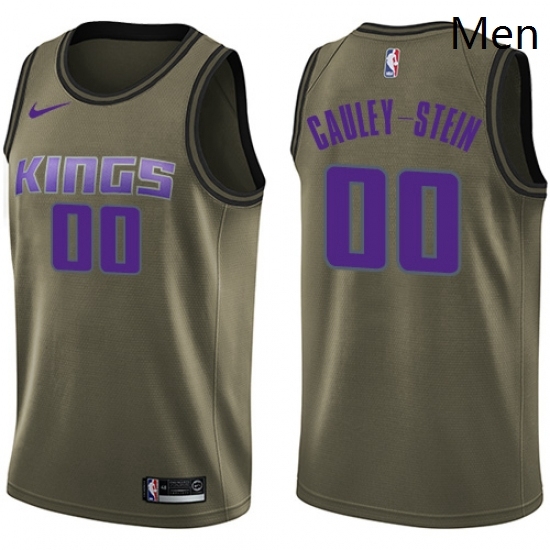 Mens Nike Sacramento Kings 0 Willie Cauley Stein Swingman Green Salute to Service NBA Jersey Mens Nike Sacramento Kings 0 Willie Cauley Stein Swingman Green Salute to Service NBA Jersey