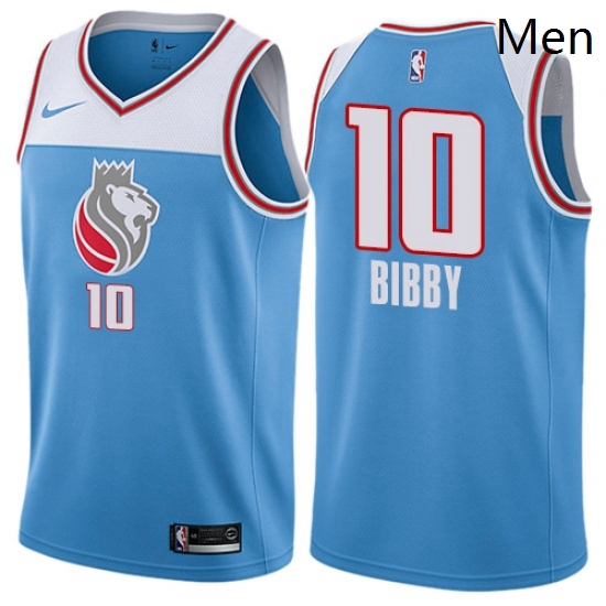 Mens Nike Sacramento Kings 10 Mike Bibby Swingman Blue NBA Jersey City Edition Mens Nike Sacramento Kings 10 Mike Bibby Swingman Blue NBA Jersey City Edition