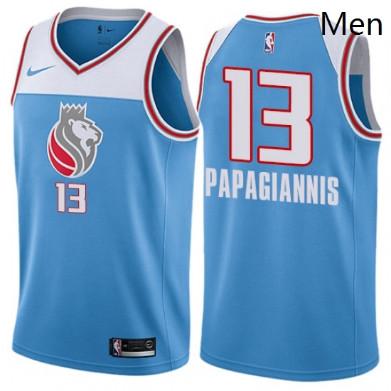 Mens Nike Sacramento Kings 13 Georgios Papagiannis Authentic Blue NBA Jersey City Edition Mens Nike Sacramento Kings 13 Georgios Papagiannis Authentic Blue NBA Jersey City Edition