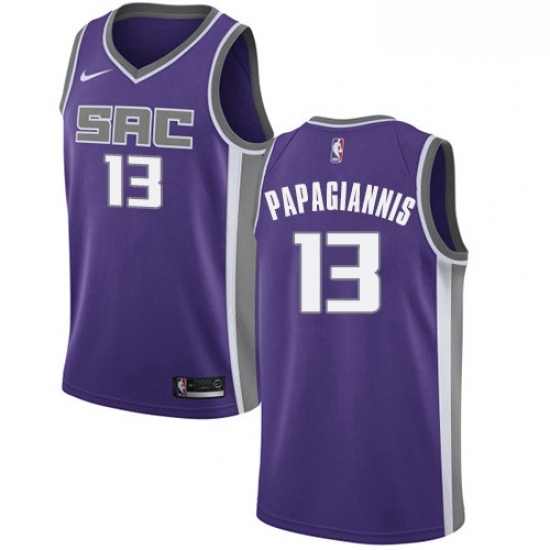 Mens Nike Sacramento Kings 13 Georgios Papagiannis Swingman Purple Road NBA Jersey Icon Edition Mens Nike Sacramento Kings 13 Georgios Papagiannis Swingman Purple Road NBA Jersey Icon Edition