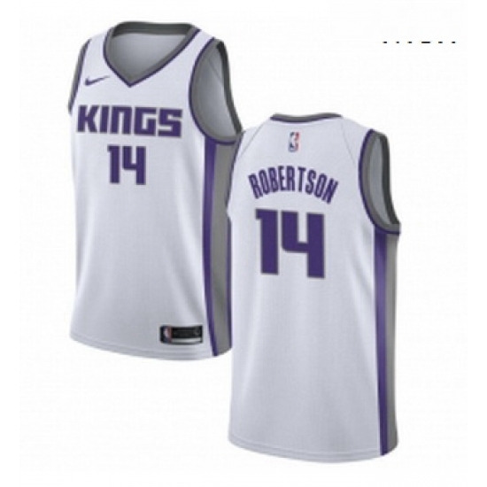 Mens Nike Sacramento Kings 14 Oscar Robertson Authentic White NBA Jersey Association Edition Mens Nike Sacramento Kings 14 Oscar Robertson Authentic White NBA Jersey Association Edition