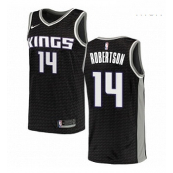 Mens Nike Sacramento Kings 14 Oscar Robertson Swingman Black NBA Jersey Statement Edition Mens Nike Sacramento Kings 14 Oscar Robertson Swingman Black NBA Jersey Statement Edition