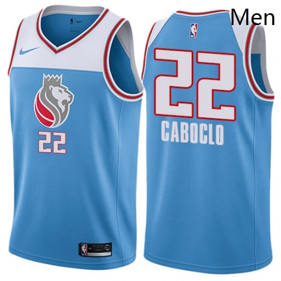 Mens Nike Sacramento Kings 22 Bruno Caboclo Authentic Blue NBA Jersey City Edition Mens Nike Sacramento Kings 22 Bruno Caboclo Authentic Blue NBA Jersey City Edition