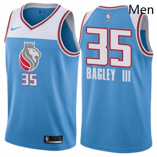 Mens Nike Sacramento Kings 35 Marvin Bagley III Authentic Blue NBA Jersey City Edition Mens Nike Sacramento Kings 35 Marvin Bagley III Authentic Blue NBA Jersey City Edition
