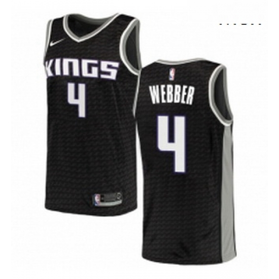 Mens Nike Sacramento Kings 4 Chris Webber Authentic Black NBA Jersey Statement Edition Mens Nike Sacramento Kings 4 Chris Webber Authentic Black NBA Jersey Statement Edition