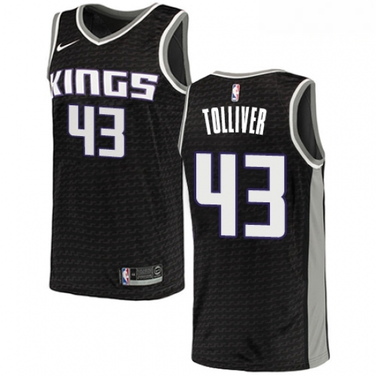 Mens Nike Sacramento Kings 43 Anthony Tolliver Authentic Black NBA Jersey Statement Edition Mens Nike Sacramento Kings 43 Anthony Tolliver Authentic Black NBA Jersey Statement Edition