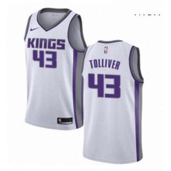 Mens Nike Sacramento Kings 43 Anthony Tolliver Authentic White NBA Jersey Association Edition Mens Nike Sacramento Kings 43 Anthony Tolliver Authentic White NBA Jersey Association Edition