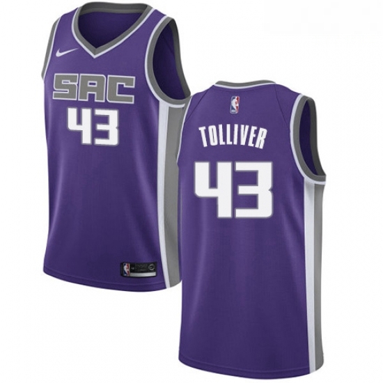 Mens Nike Sacramento Kings 43 Anthony Tolliver Swingman Purple Road NBA Jersey Icon Edition Mens Nike Sacramento Kings 43 Anthony Tolliver Swingman Purple Road NBA Jersey Icon Edition