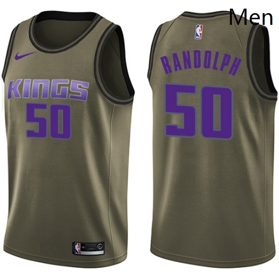 Mens Nike Sacramento Kings 50 Zach Randolph Swingman Green Salute to Service NBA Jersey Mens Nike Sacramento Kings 50 Zach Randolph Swingman Green Salute to Service NBA Jersey
