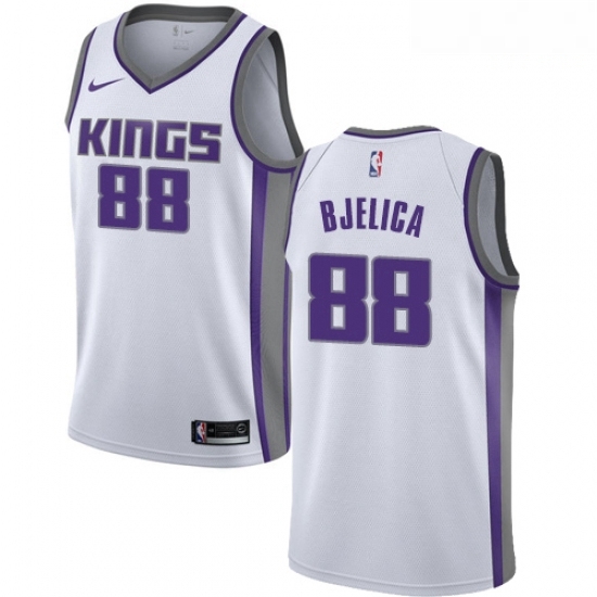 Mens Nike Sacramento Kings 88 Nemanja Bjelica Swingman White NBA Jersey Association Edition Mens Nike Sacramento Kings 88 Nemanja Bjelica Swingman White NBA Jersey Association Edition