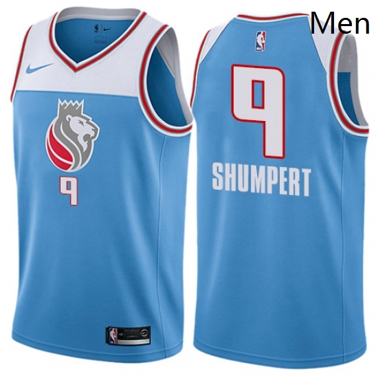 Mens Nike Sacramento Kings 9 Iman Shumpert Authentic Blue NBA Jersey City Edition Mens Nike Sacramento Kings 9 Iman Shumpert Authentic Blue NBA Jersey City Edition