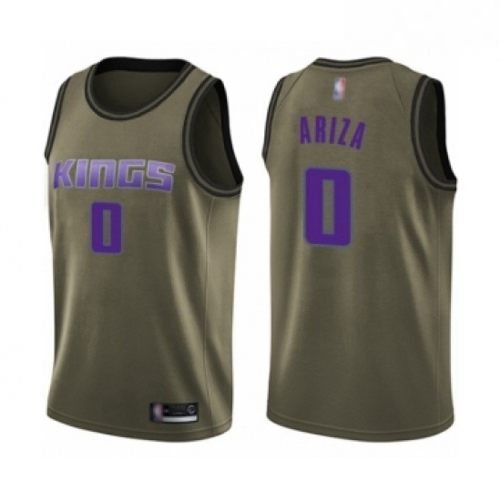Mens Sacramento Kings 0 Trevor Ariza Swingman Green Salute to Service Basketball Jersey Mens Sacramento Kings 0 Trevor Ariza Swingman Green Salute to Service Basketball Jersey