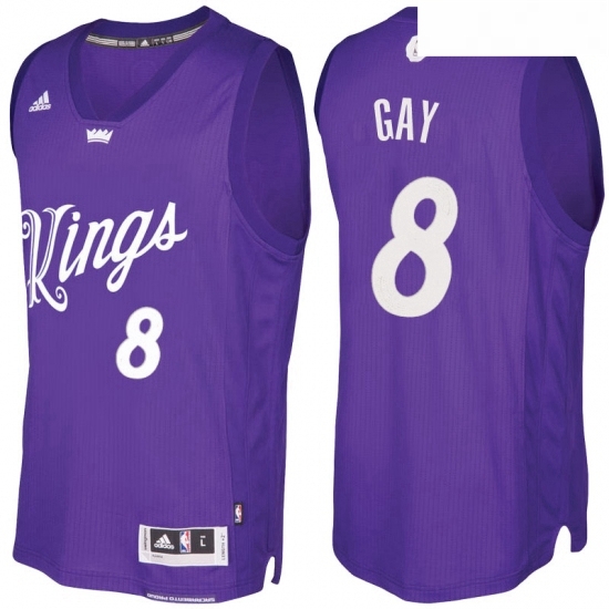 Mens Sacramento Kings 8 Rudy Gay Purple 2016 2017 Christmas Day NBA Swingman Jersey Mens Sacramento Kings 8 Rudy Gay Purple 2016 2017 Christmas Day NBA Swingman Jersey