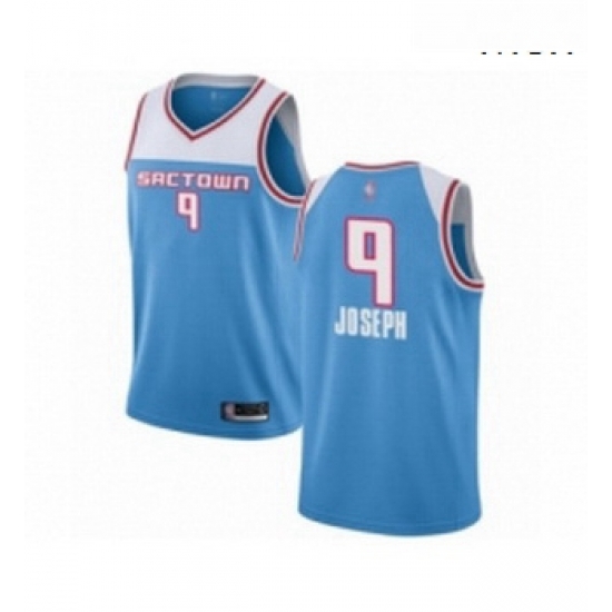 Mens Sacramento Kings 9 Cory Joseph Authentic Blue Basketball Jersey 2018 19 City Edition Mens Sacramento Kings 9 Cory Joseph Authentic Blue Basketball Jersey 2018 19 City Edition