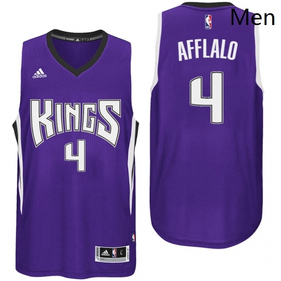 Sacramento Kings 4 Arron Afflalo Road Purple New Swingman Jersey Sacramento Kings 4 Arron Afflalo Road Purple New Swingman Jersey
