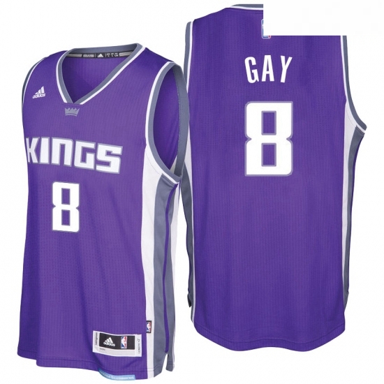 Sacramento Kings 8 Rudy Gay 2016 17 Seasons Purple Road New Swingman Jersey Sacramento Kings 8 Rudy Gay 2016 17 Seasons Purple Road New Swingman Jersey